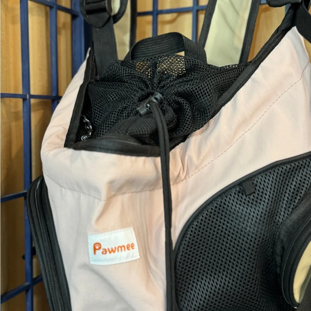 Pawmee Pet Carrier Backpack Small Dog Cat Mesh Breathable